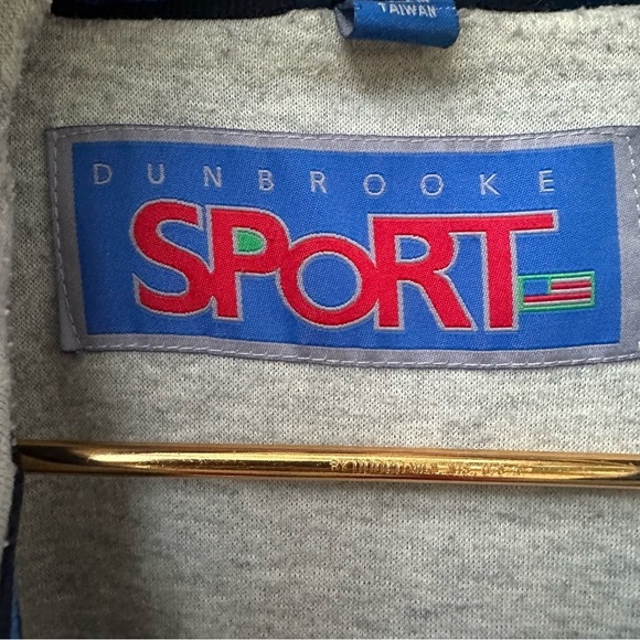 Vintage Dunbrooke Sport Castaway Yacht Club Sailing Jacket Blue Red Medium - Picture 4 of 13